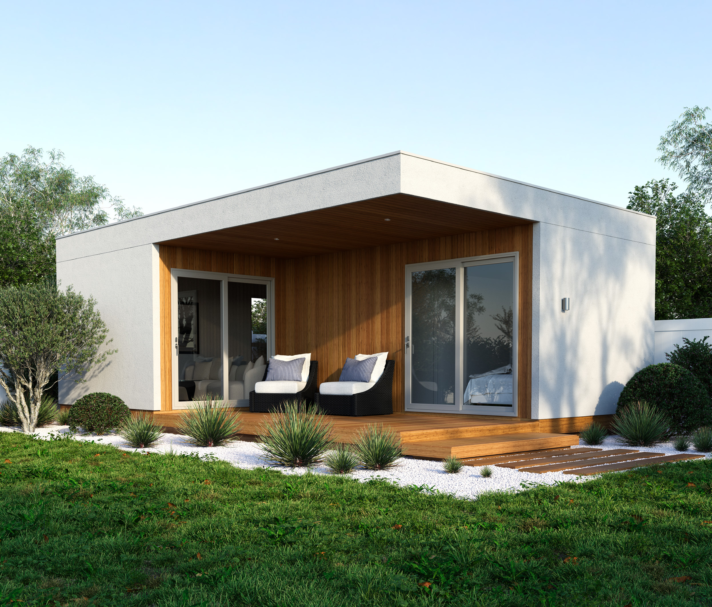 Outdoor Living with Rakau Unit – 33m2